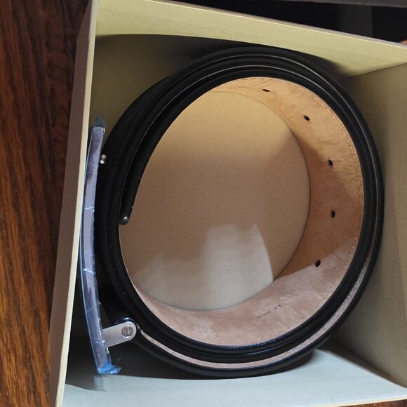 Louis Vuitton San Tulle Leather Belt 95/38 Black M6812 - Picture 8 of 12